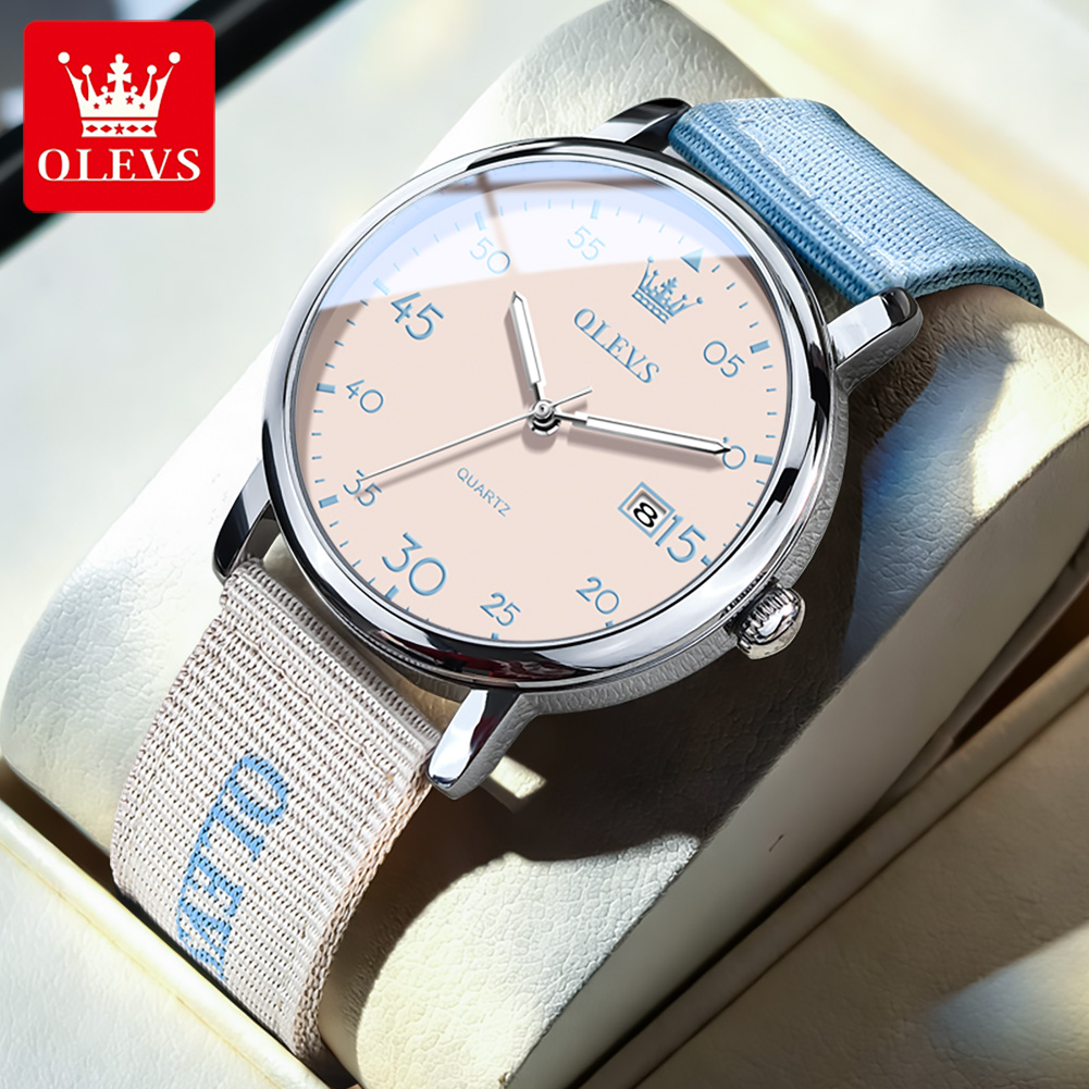 ساعة كوارتز كلاسيكية أنيقة جدي - مراجعة Canvas Strap Watch وسعره