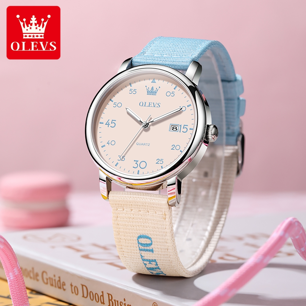 ساعة كوارتز كلاسيكية أنيقة جدي - مراجعة Canvas Strap Watch وسعره