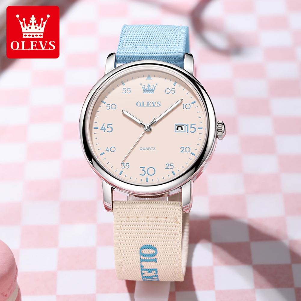 ساعة كوارتز كلاسيكية أنيقة جدي - مراجعة Canvas Strap Watch وسعره