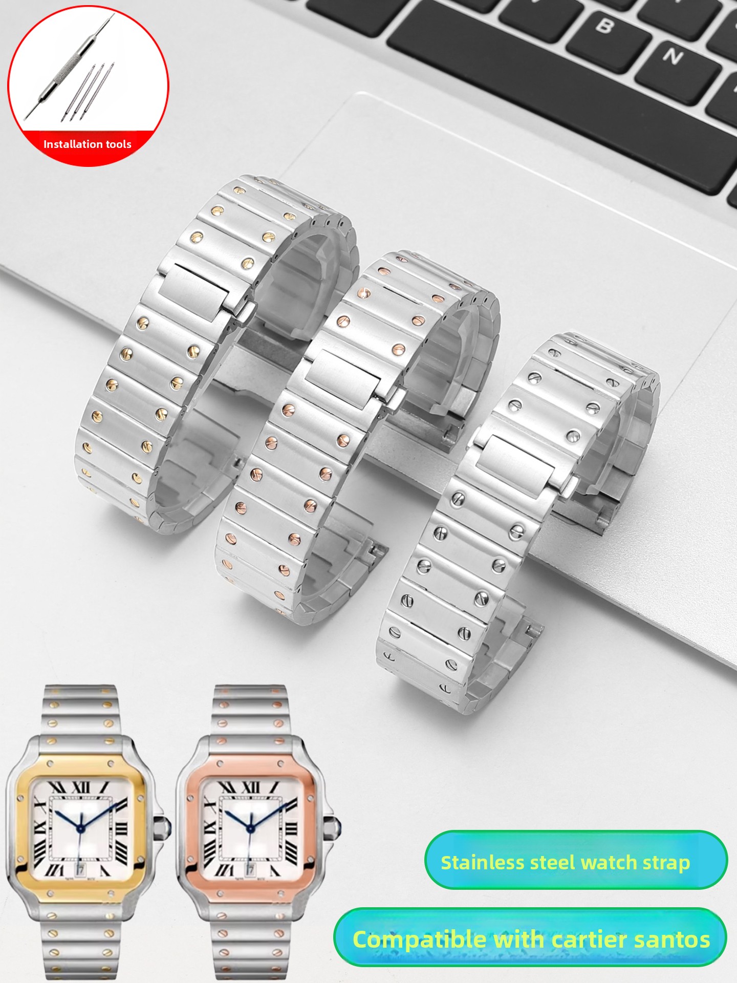 مناسب لساعة كارتييه سانتوس WSS - مراجعة Cartier Watch Santos وسعره