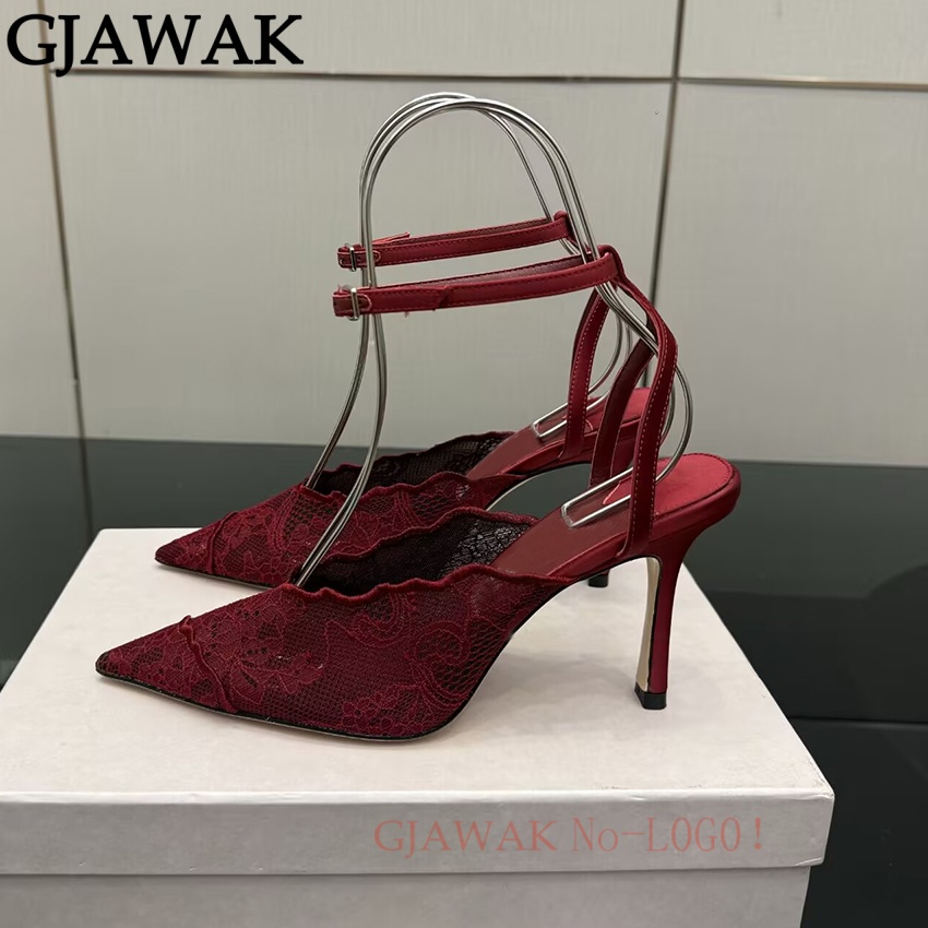 أحذية نسائية بكعب عالٍ رفيع، ب - مراجعة Mesh Strap Metal وسعره