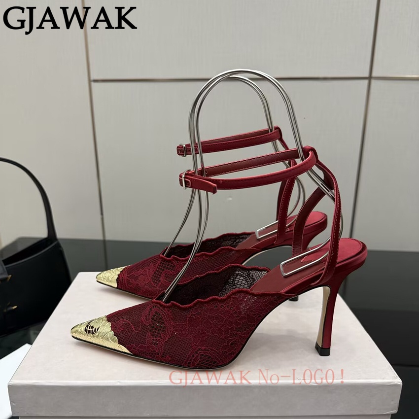 أحذية نسائية بكعب عالٍ رفيع، ب - مراجعة Mesh Strap Metal وسعره