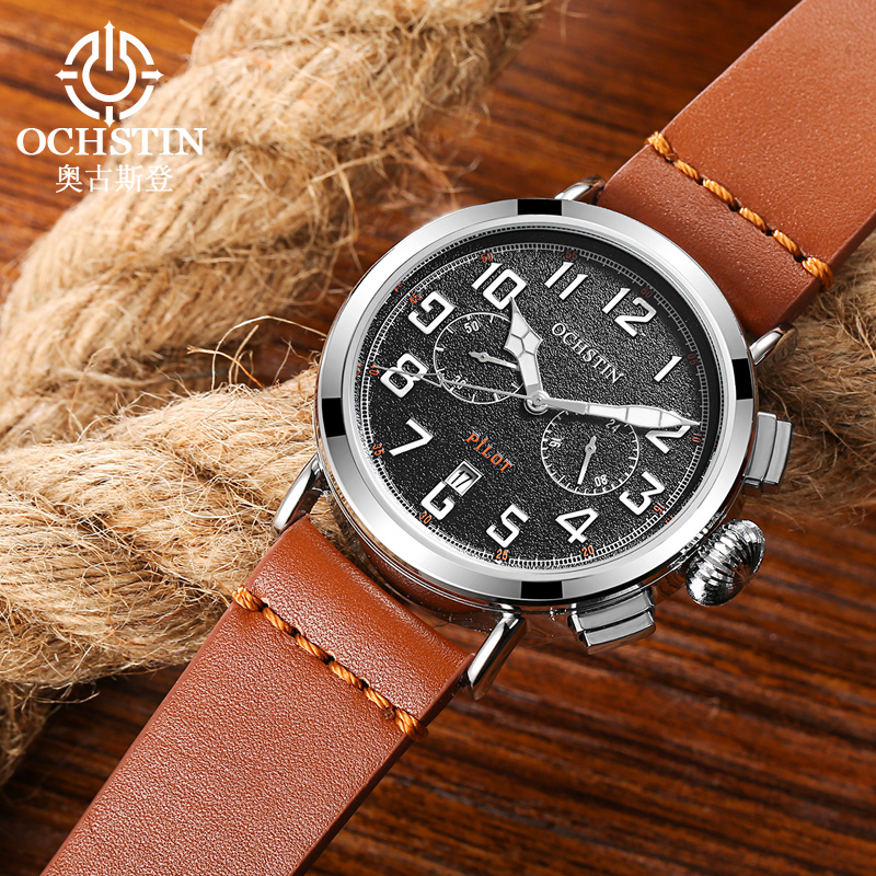 OCHSTIN حزام من الجلد الطبيعي  - مراجعة Leather Watch Band Men وسعره